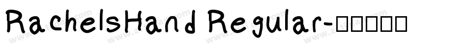 RachelsHand Regular字体转换